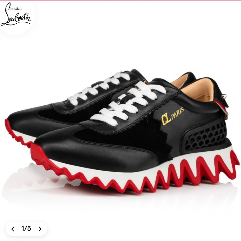 ❤️Christian Louboutin Loubishark woman -sneakers  - Black 38.5❤️